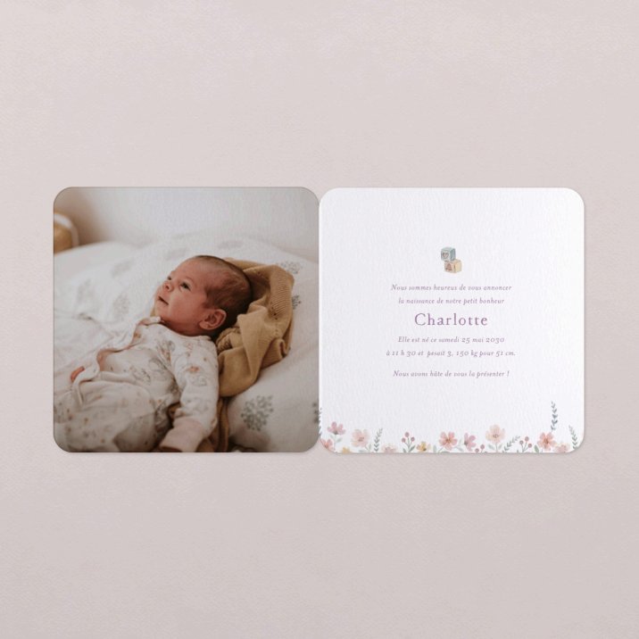 Faire-part naissance Violetta