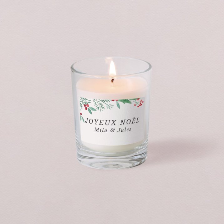 Petite bougie Noël Marie Louise - cadre