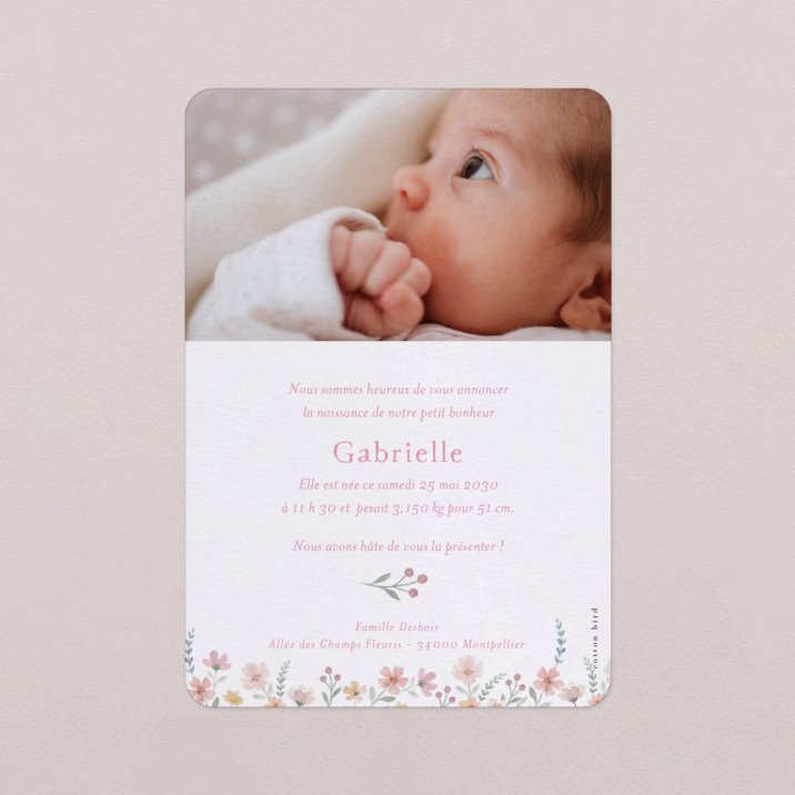 Faire-part naissance Rosita