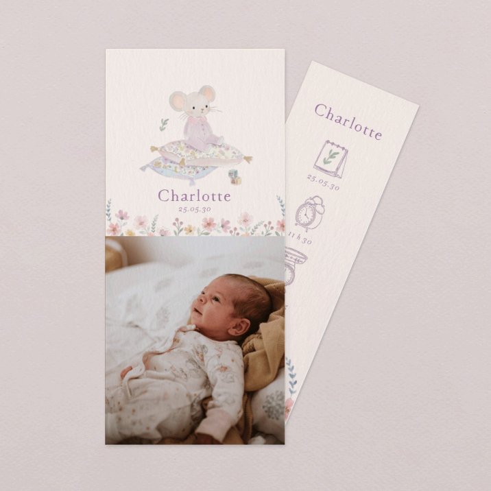 Faire-part naissance Violetta