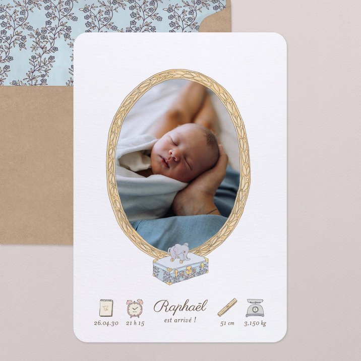 Mon premier portrait - bleu