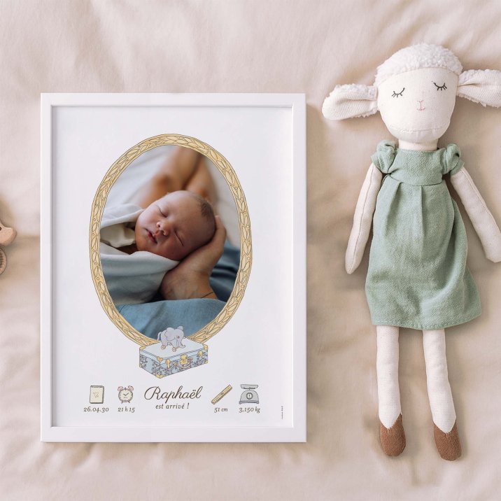 Mon premier portrait - bleu