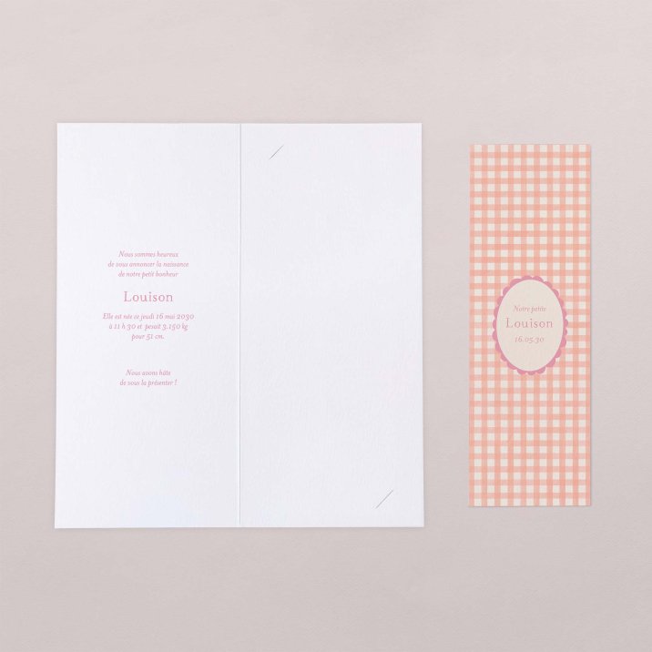 Joli vichy - rose