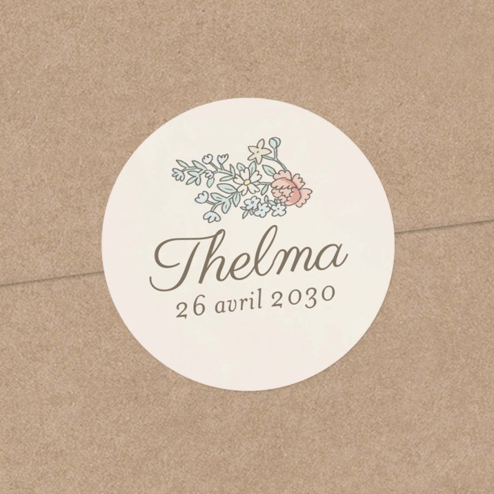 Mon premier portrait - rose