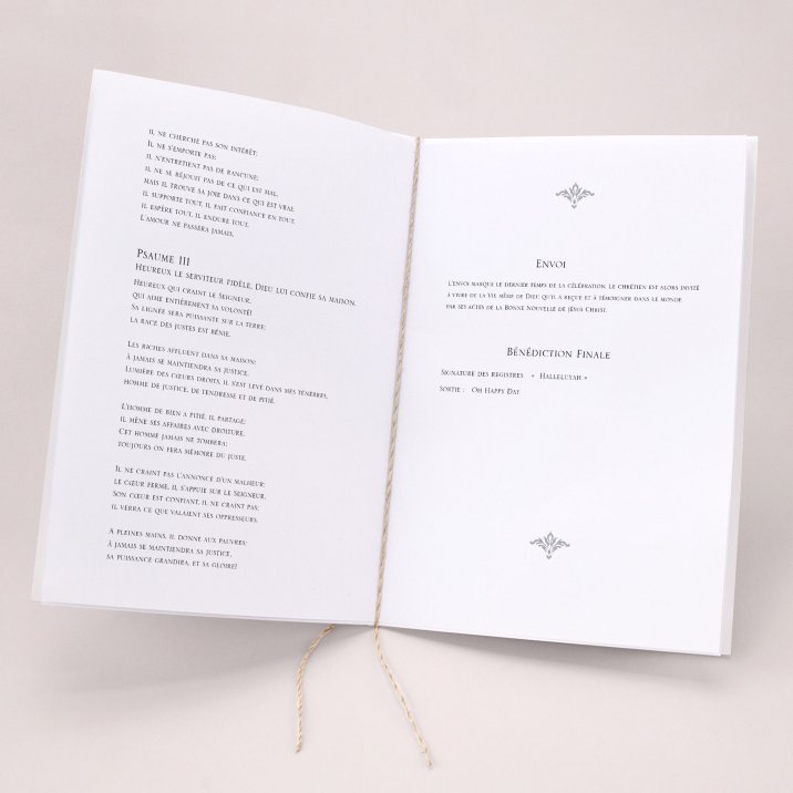 Livret de messe mariage Vérone