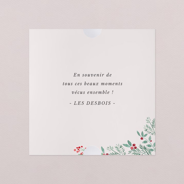 Tablette chocolat Noël Marie Louise - cadre