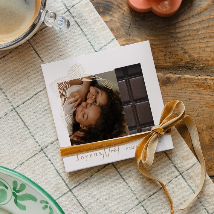 Tablette chocolat Noël Décoration vintage - Photo