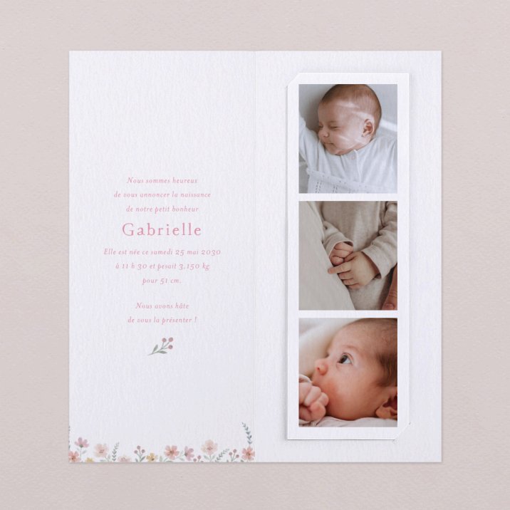 Faire-part naissance Rosita