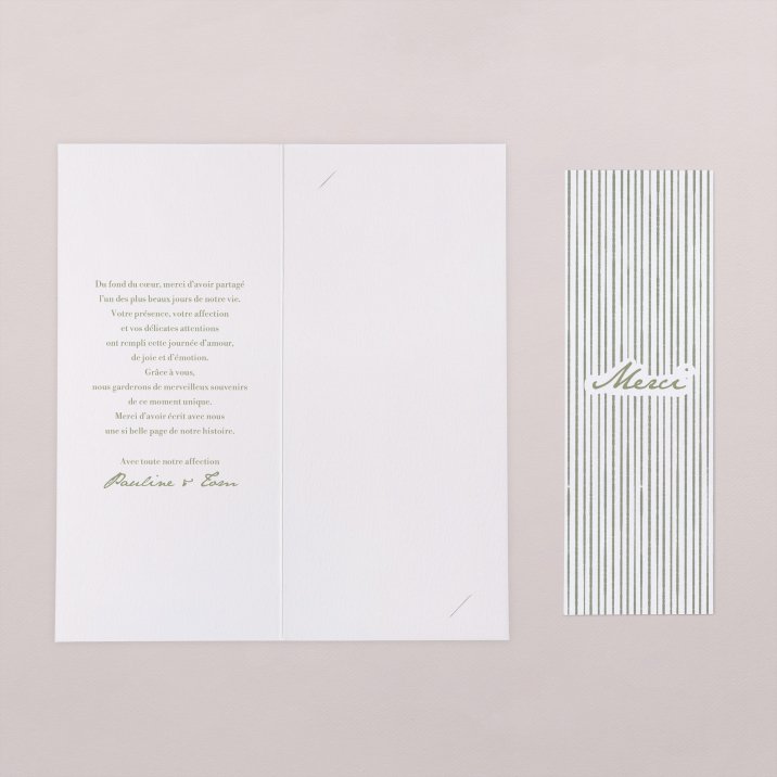 Remerciements mariage Vérone