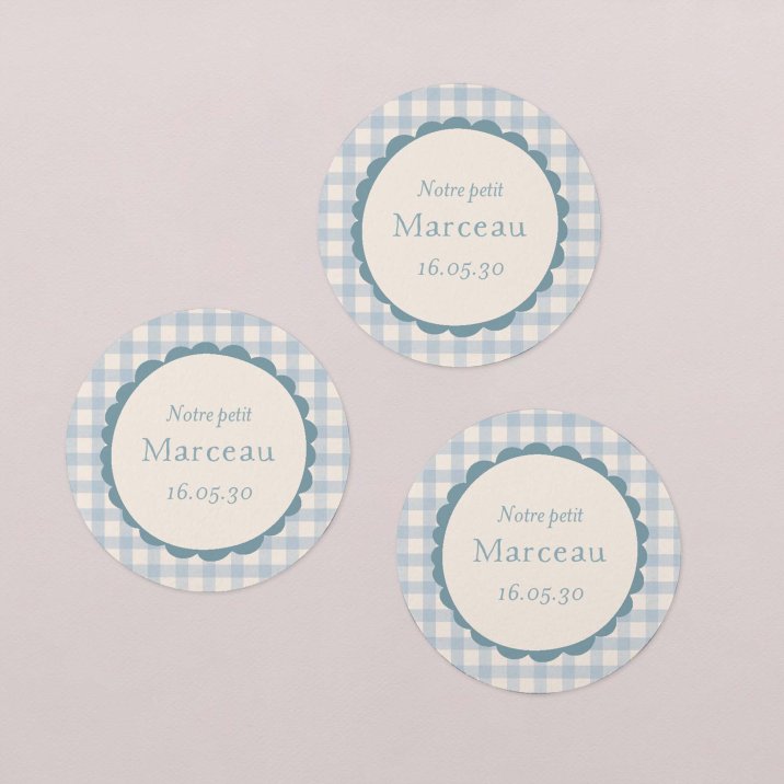 Joli vichy - bleu