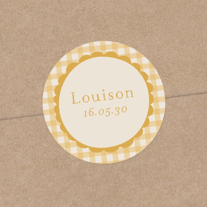 Joli vichy - moutarde