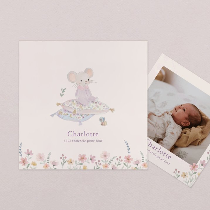 Remerciements naissance Violetta