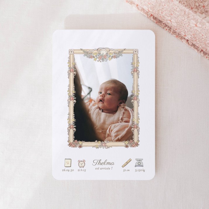 Mon premier portrait - rose