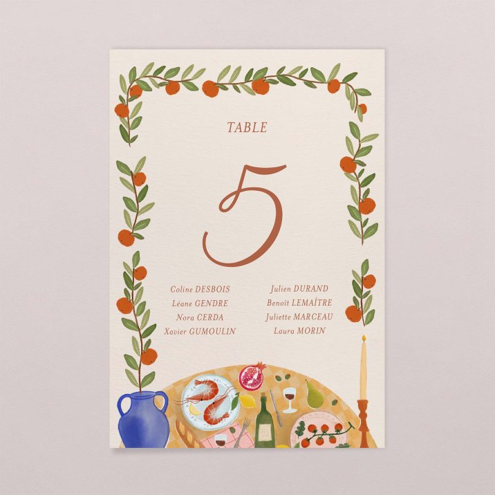 Colorful table