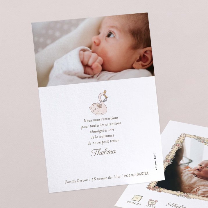 Mon premier portrait - rose