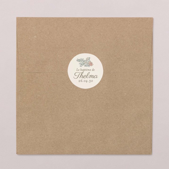 Mon premier portrait - rose