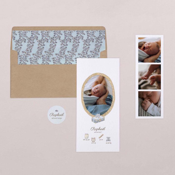 Mon premier portrait - bleu