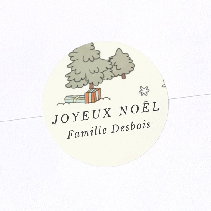 Sticker Noël Village enneigé
