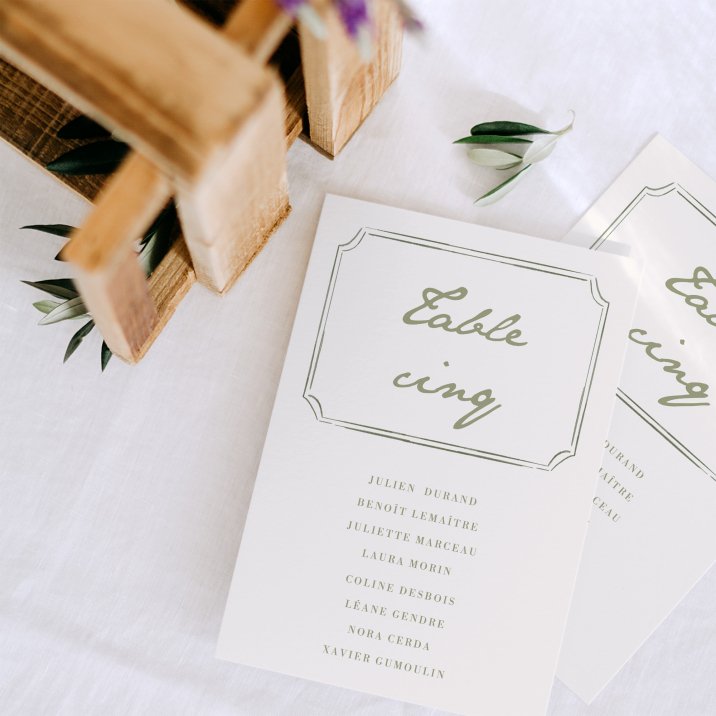 Plan de table mariage Vérone